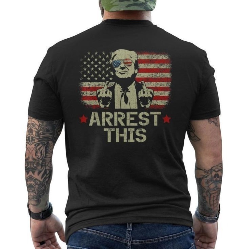 Trump Arrest This Donald Trump Middle Finger President Unisex Tshirt 1